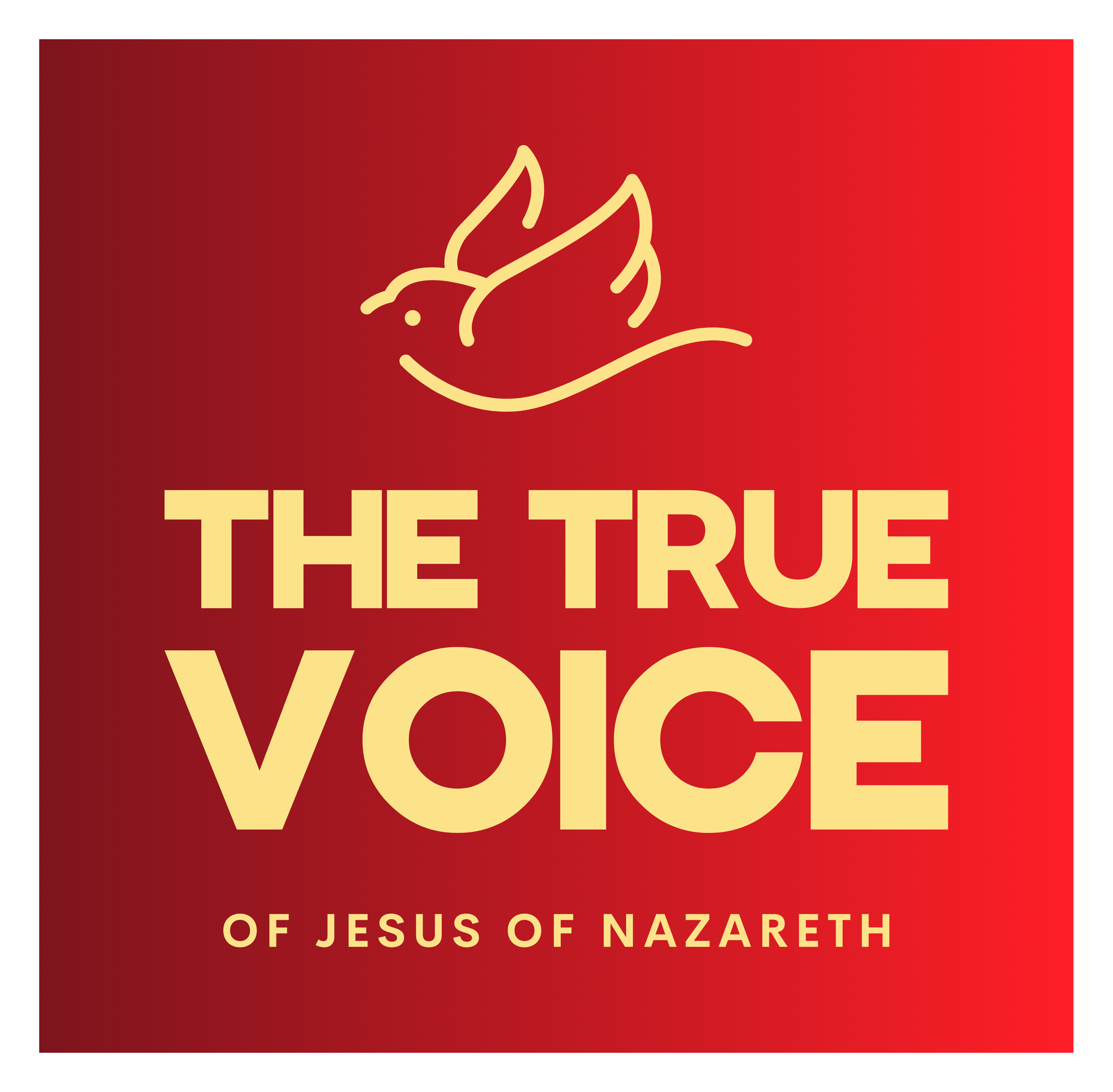 The true voice of Jesus of Nazareth logo